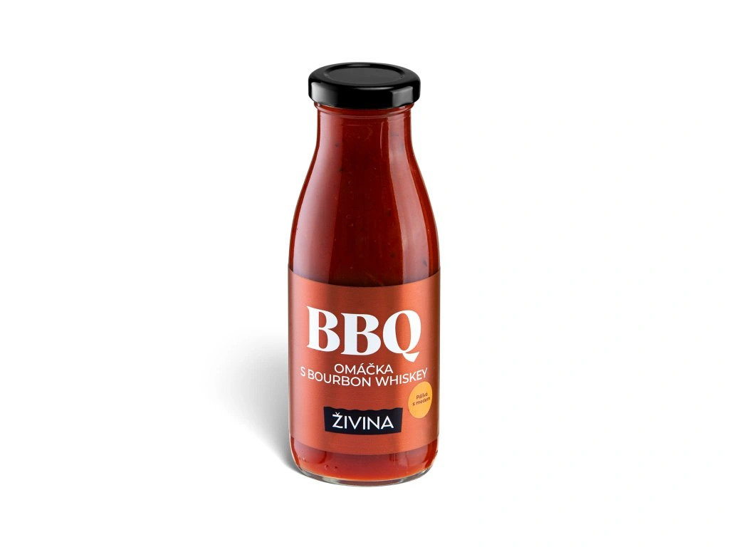 BBQ omáčka s Bourbon Whiskey pálivá s medem 270 g